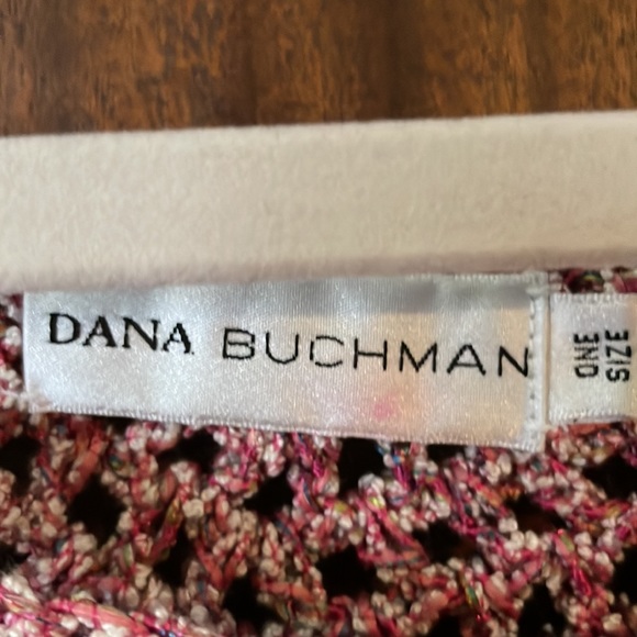 Dana Buchman shaw -one size- pretty pink with small flower accents🌸🌺 - Picture 4 of 6